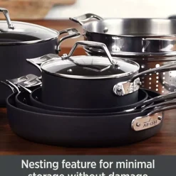 Essentials Nonstick Cookware Set, 10 Piece Set><noscript><img width=