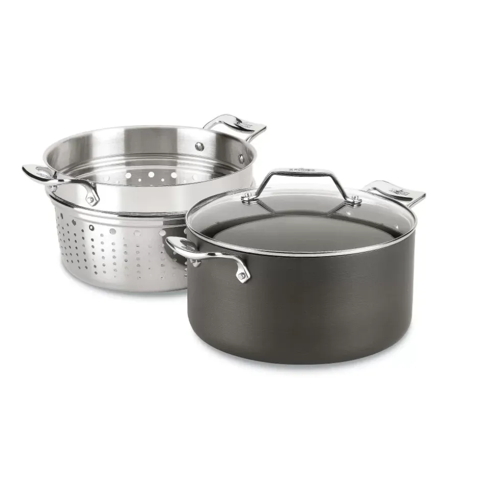 Essentials Nonstick Cookware, Stockpot With Multi-Purpose Insert And Lid, 7 Quart>All-Clad Discount