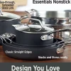 Essentials Nonstick Cookware Set, 12 Piece>All-Clad Hot
