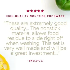 Essentials Nonstick Cookware Set, 12 Piece><noscript><img width=