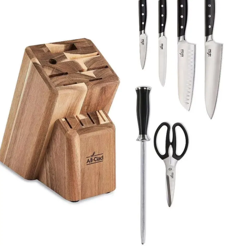 Forged Knives, Knife Block Set, 7 Piece>All-Clad New
