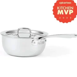 G5® Graphite Core Stainless Steel 5-Ply Bonded Cookware, Saucier With Lid, 2.5 Quart><noscript><img width=