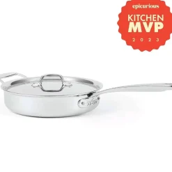 G5® Graphite Core Stainless Steel 5-Ply Bonded Cookware, Saute Pan With Lid, 3 Quart><noscript><img width=