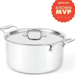 G5® Graphite Core Stainless Steel 5-Ply Bonded Cookware, Stockpot With Lid, 8 Quart><noscript><img width=