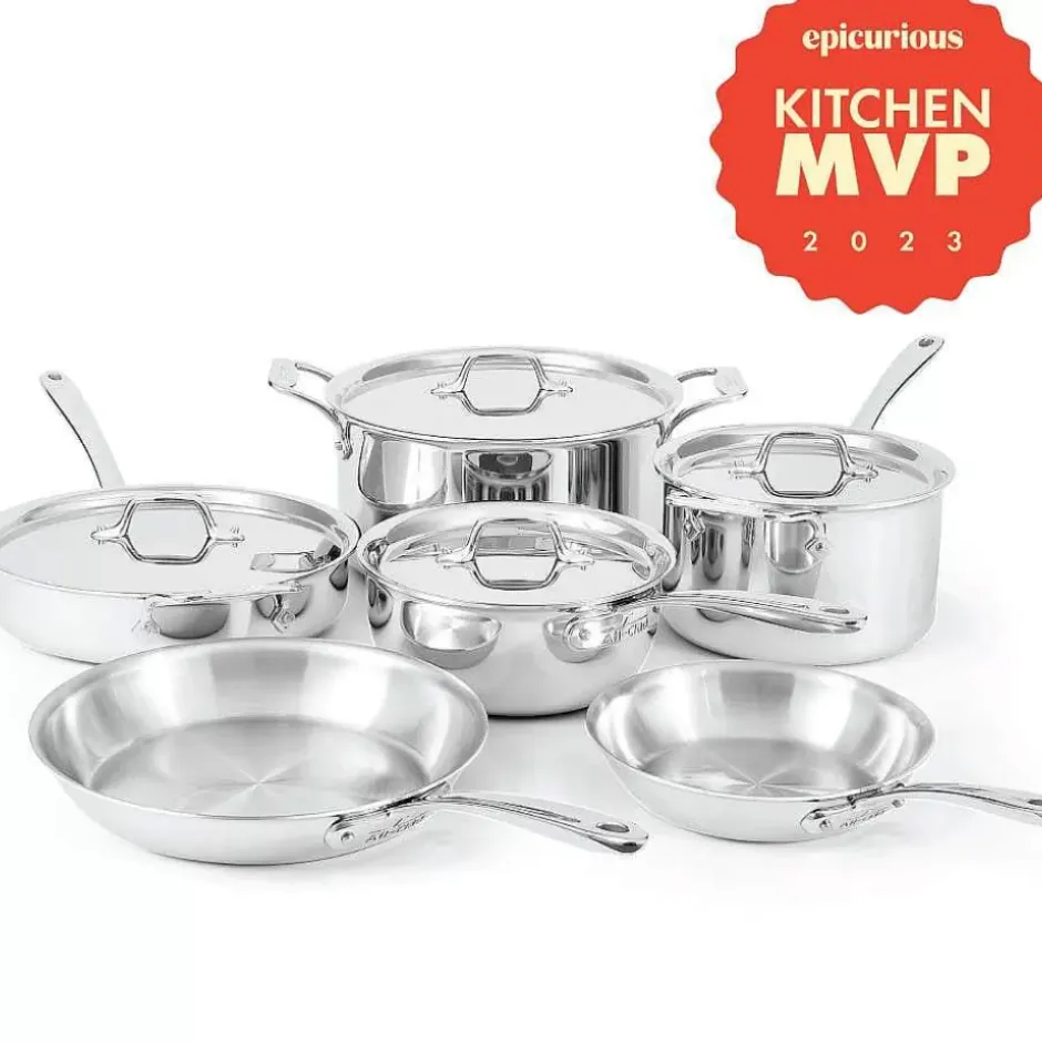 G5® Graphite Core Stainless Steel 5-Ply Bonded Cookware, 10 Piece Set>All-Clad Discount