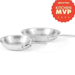 G5® Graphite Core Stainless Steel 5-Ply Bonded Cookware, 2 Piece Skillet Set, 8.5 & 10.5Inch><noscript><img width=
