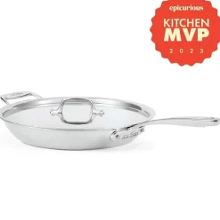G5® Graphite Core Stainless Steel 5-Ply Bonded Cookware, Skillet With Lid, 12.5 Inch><noscript><img width=