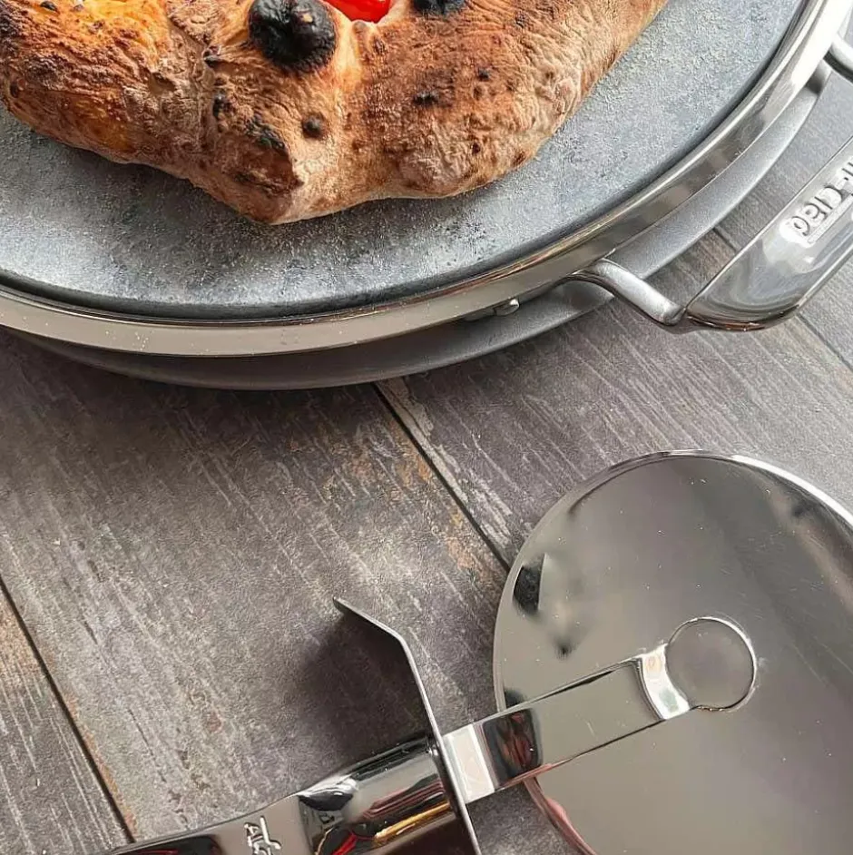 Gourmet Accessories, 13-Inch Pizza Baker Stone With Serving Tray & Pizza Cutter>All-Clad Hot