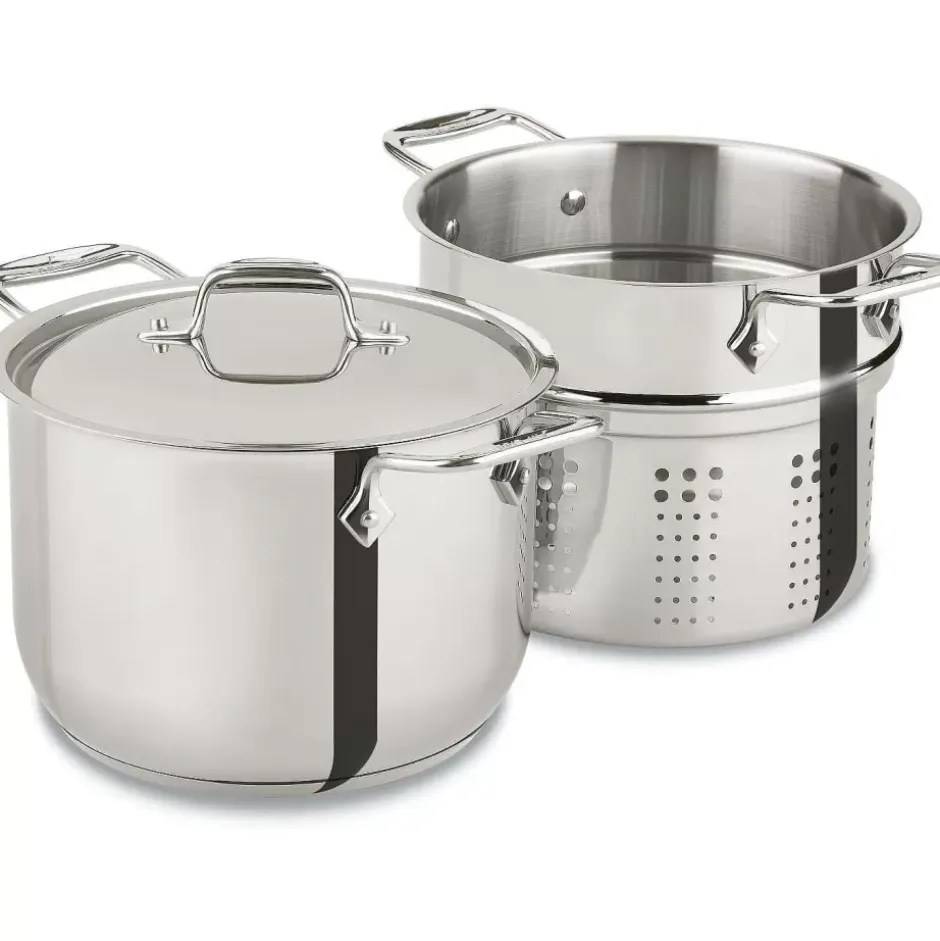 Gourmet Accessories, Pasta Pot With Perforated Insert And Lid, 6 Quart>All-Clad Online