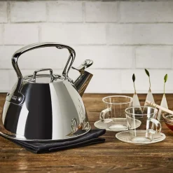 Gourmet Accessories, Stainless Steel Stovetop Tea Kettle, 2 Quart><noscript><img width=