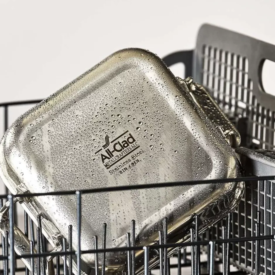 Gourmet Accessories, Stainless Steel Square Baker With Lid, 8 Inch>All-Clad Clearance