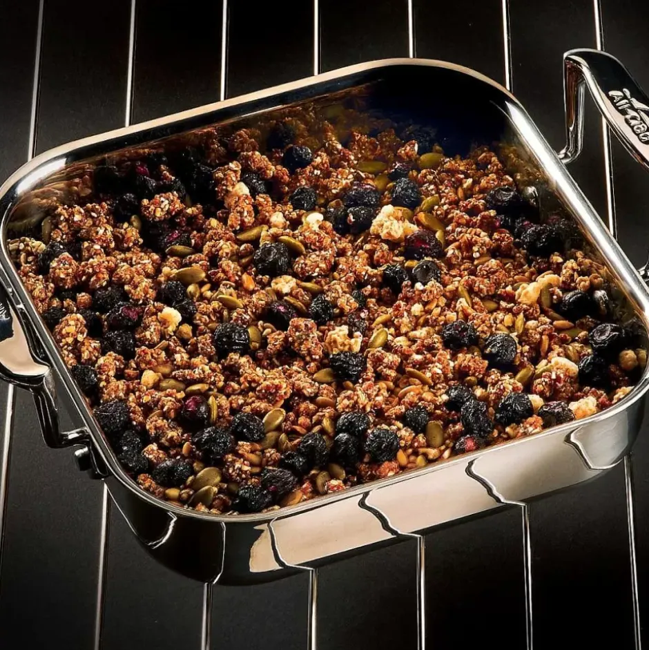 Gourmet Accessories, Stainless Steel Square Baker With Lid, 8 Inch>All-Clad Clearance