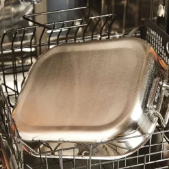 Gourmet Accessories, Stainless Steel Lasagna Pan With Lid, 12 X 15 X 2.75 Inch><noscript><img width=