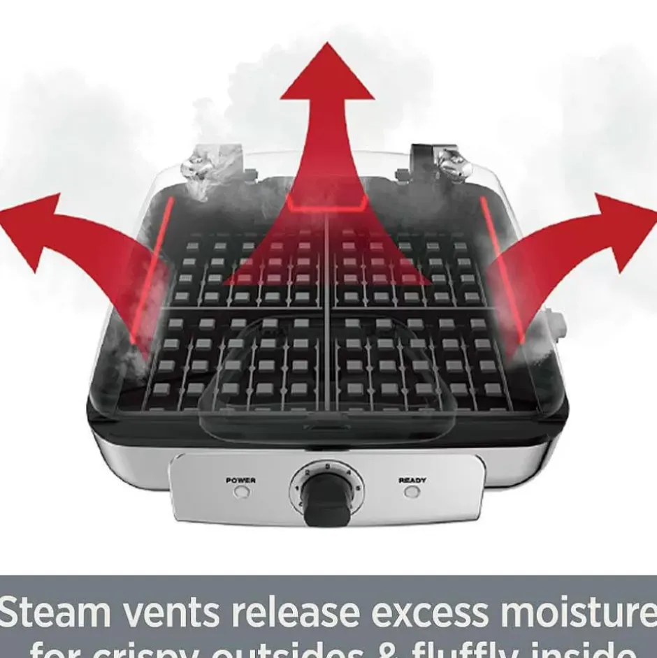 Gourmet Digital Belgian Waffle Maker With Removable Plates, 4 Slice>All-Clad Clearance