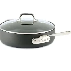 Ha1 Hard Anodized Nonstick Cookware, Saute Pan With Lid, 4 Quart><noscript><img width=