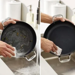 Ha1 Hard Anodized Nonstick Cookware, Dutch Oven With Acacia Wood Trivet & Spoon And Glass Lid, 6 Quart><noscript><img width=