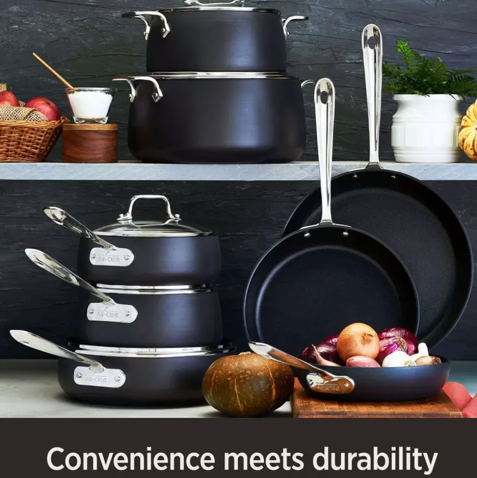 Ha1 Hard Anodized Nonstick Cookware, Square Griddle, 11 Inch>All-Clad Fashion