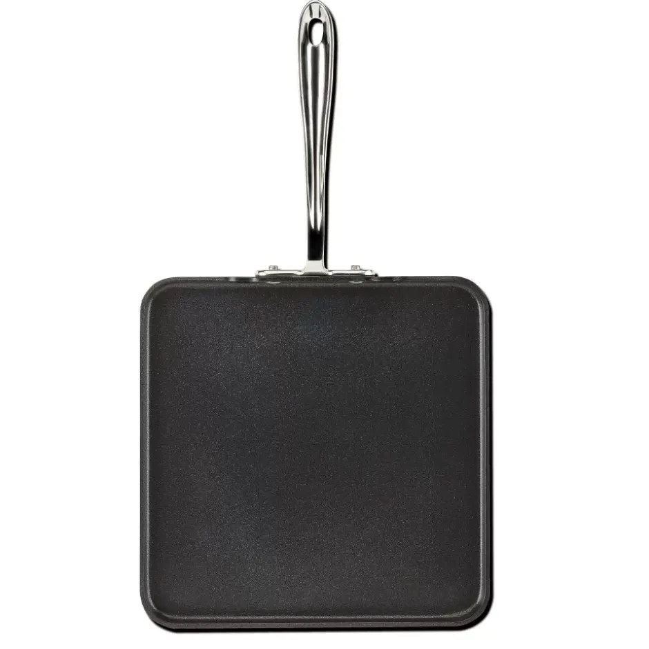 Ha1 Hard Anodized Nonstick Cookware, Square Griddle, 11 Inch>All-Clad Fashion