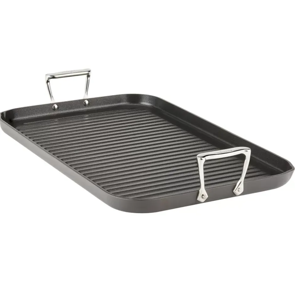 Ha1 Hard Anodized Nonstick Cookware, Double-Burner Grill, 13 X 20 Inch>All-Clad Best