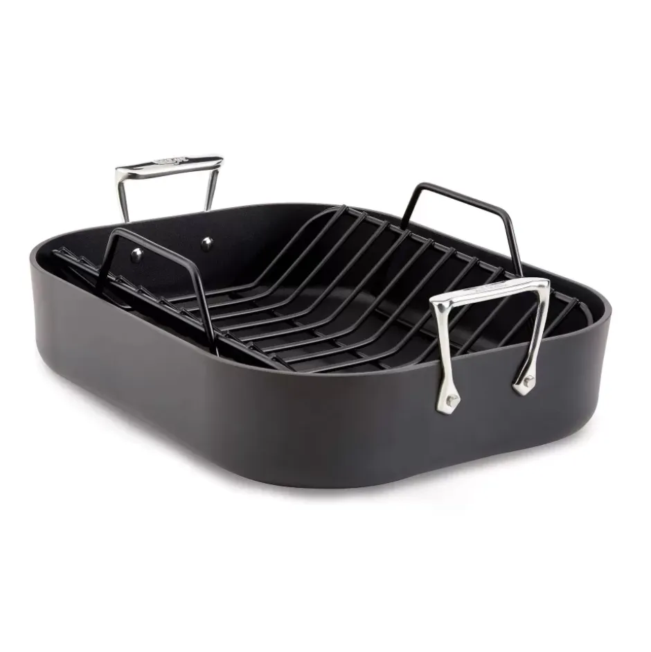 Ha1 Hard Anodized Nonstick Cookware, Roaster With Rack, 13 X 16 Inch>All-Clad Best
