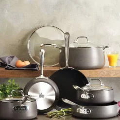 Ha1 Hard Anodized Nonstick Cookware, 10 Piece Set><noscript><img width=