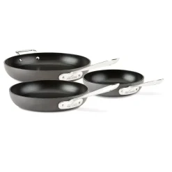 Ha1 Hard Anodized Nonstick Cookware, 3 Piece Fry Pan Set, 8, 10 & 12 Inch>All-Clad Outlet