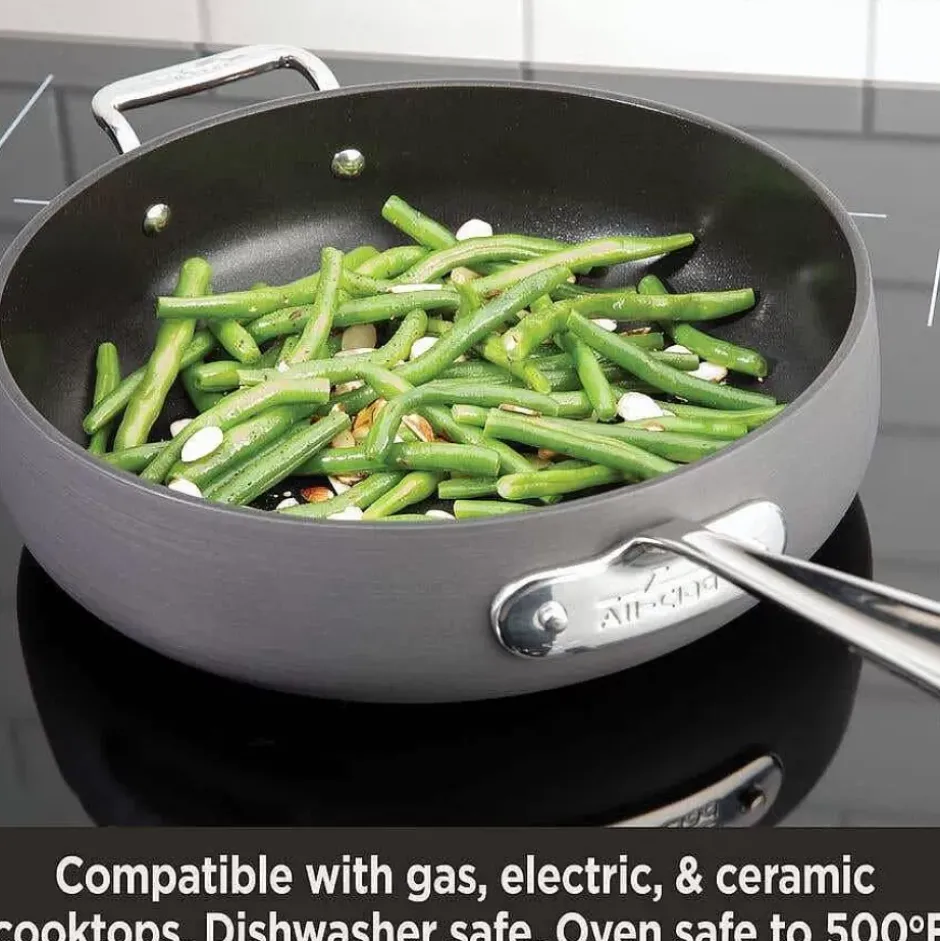 Ha1 Nonstick Dutch Oven With Acacia Wood Trivet & Spoon And Glass Lid, 6 Quart>All-Clad Best