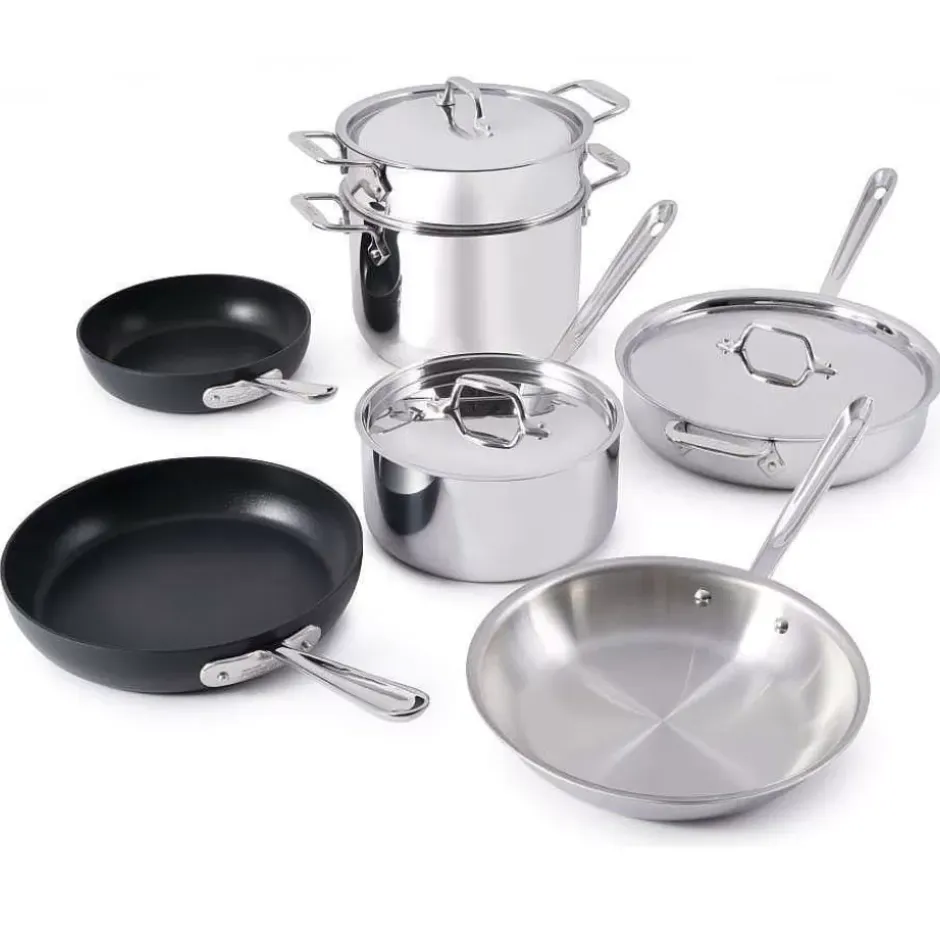 Mixed Material Cookware Set, 10 Piece>All-Clad Hot