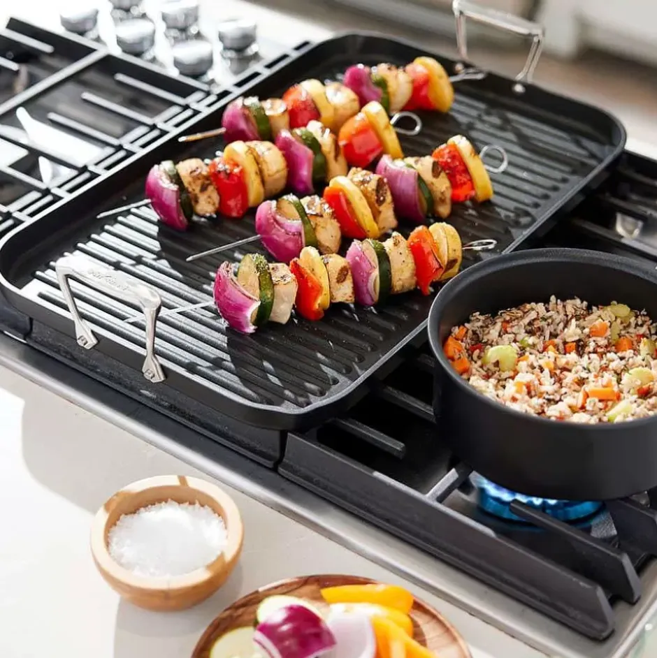 Ns Pro Nonstick Cookware, Double Burner Grill, 13 X 20 Inch>All-Clad Outlet