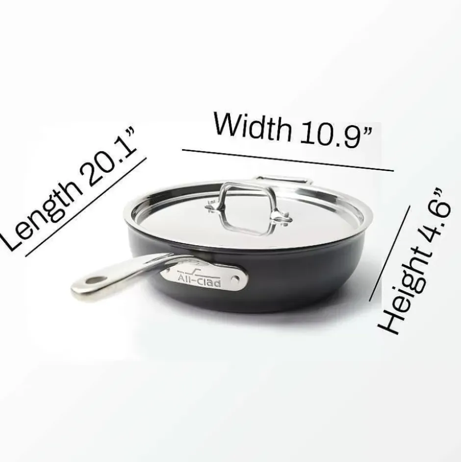 Ns Pro Nonstick Cookware, Essential Pan, 4 Quart With Lid>All-Clad New