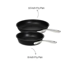 Ns Pro Nonstick Cookware Set, 8 & 10 Inch Fry Pans><noscript><img width=