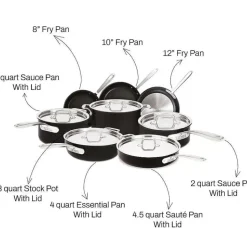 Ns Pro Nonstick Cookware Set, 13 Piece Set><noscript><img width=