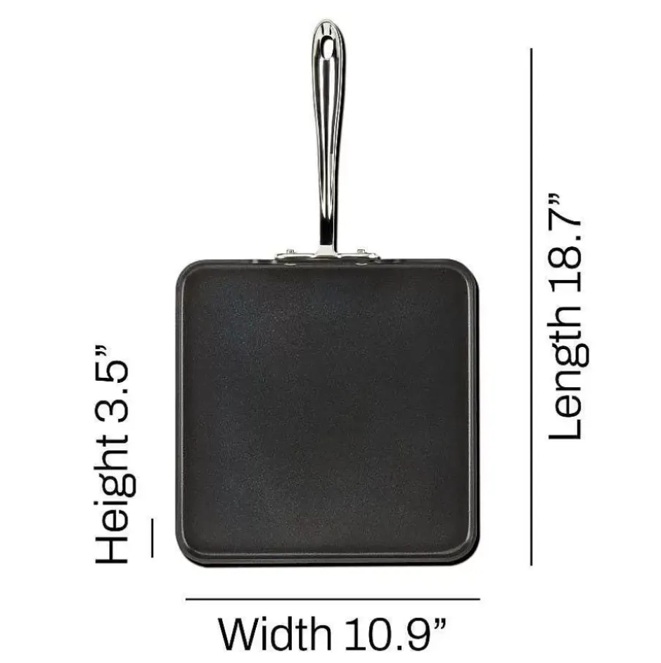 Ns Pro Nonstick Cookware, Square Griddle, 11 Inch>All-Clad Outlet
