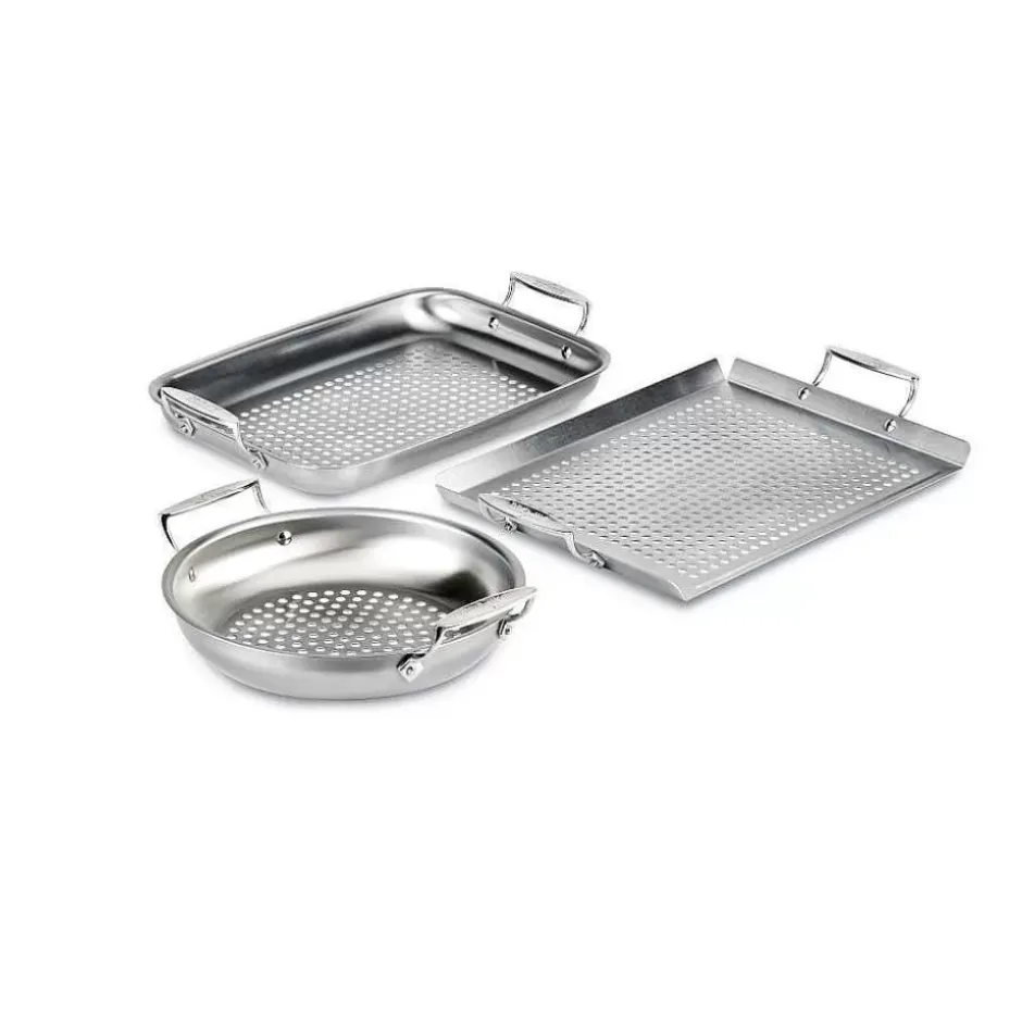 Outdoor 3 Piece Stainless Steel Set>All-Clad Hot