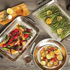 Outdoor 3 Piece Stainless Steel Set><noscript><img width=