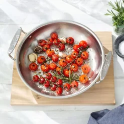 Outdoor Stainless Steel Round Basket, 11 Inch>All-Clad Hot