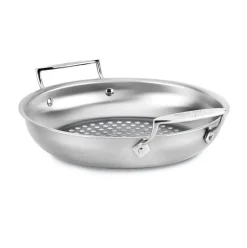 Outdoor Stainless Steel Round Basket, 11 Inch><noscript><img width=
