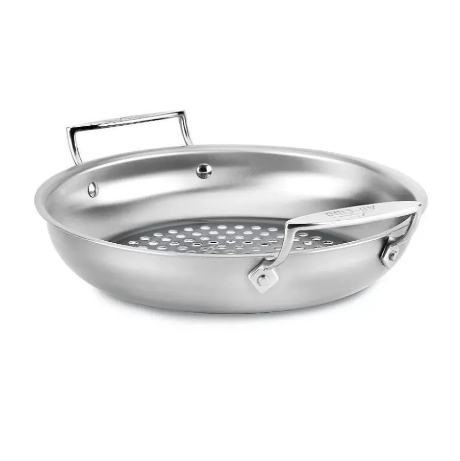 Outdoor Stainless Steel Round Basket, 11 Inch>All-Clad Hot