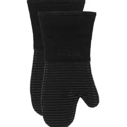 Oven Mitt Set, Black, 2 Pieces><noscript><img width=