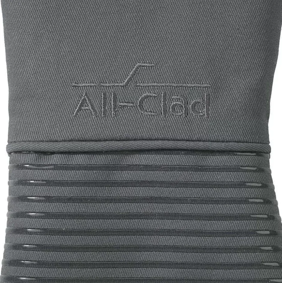 Oven Mitt Set, Pewter, 2 Pieces>All-Clad Hot