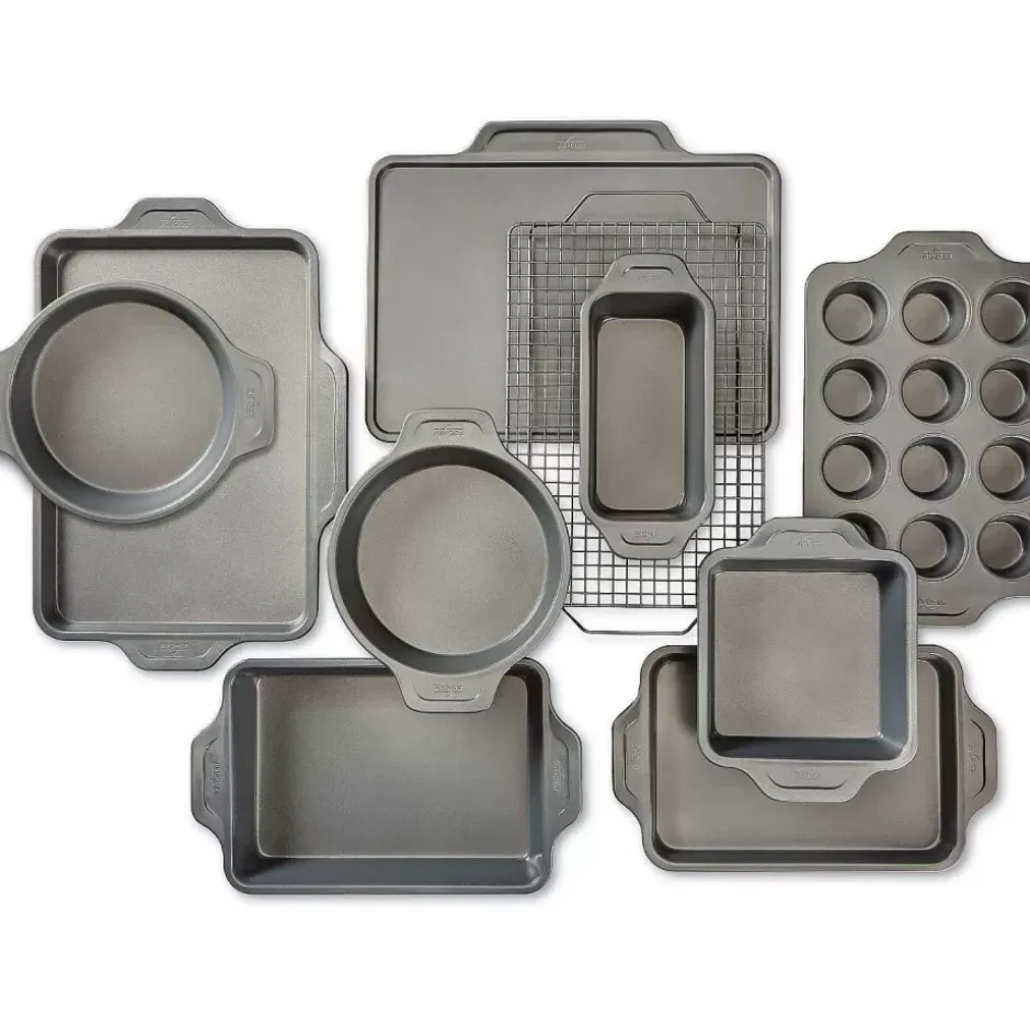 Pro-Release Nonstick Bakeware Set, 10 Piece Set>All-Clad New