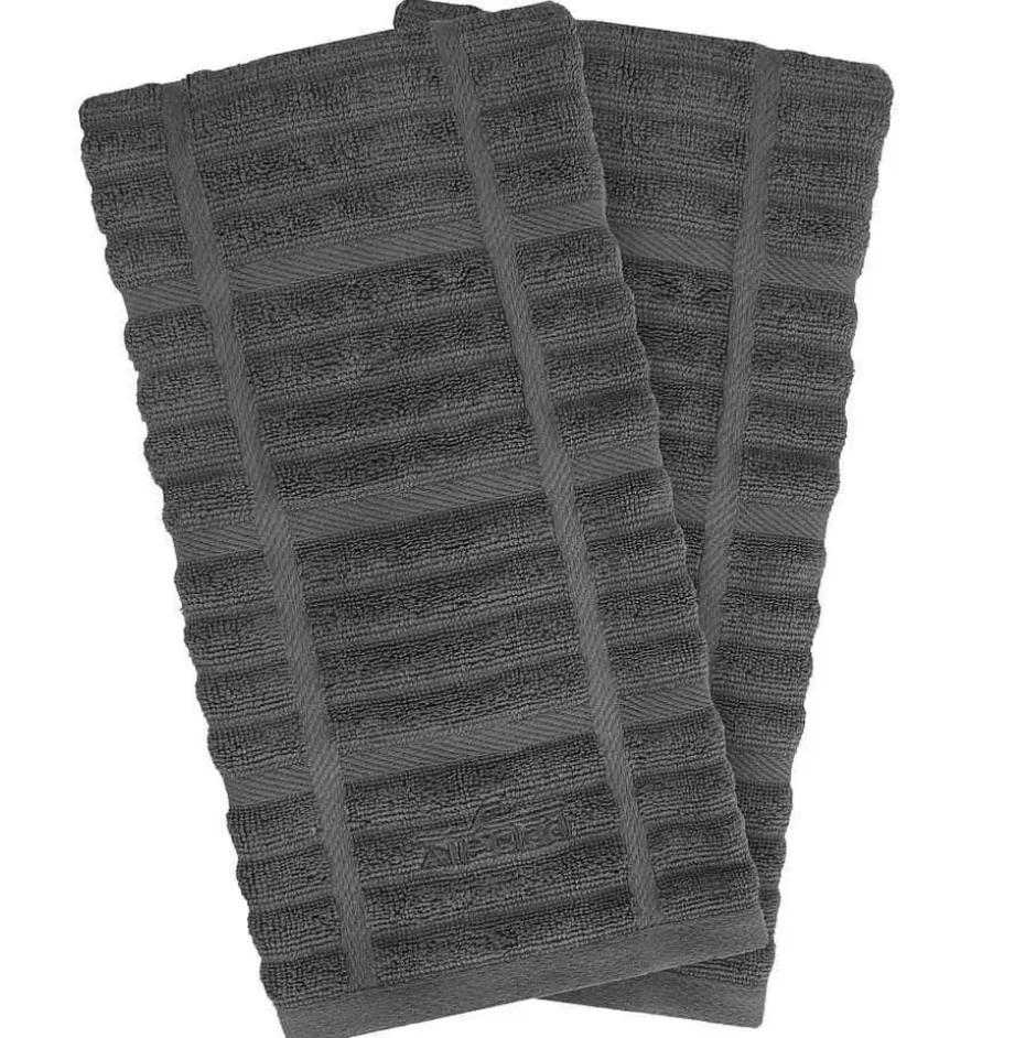 Solid Kitchen Towel Set, Pewter, 2 Pieces>All-Clad Outlet