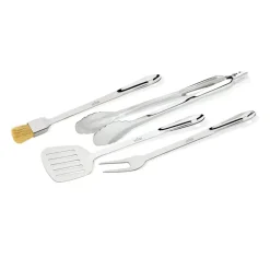 Stainless Steel 4 Piece Bbq Tool Set><noscript><img width=