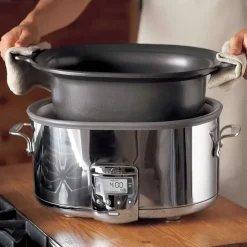 Stainless Steel Slow Cooker With Aluminum Insert, 7 Quart>All-Clad Online